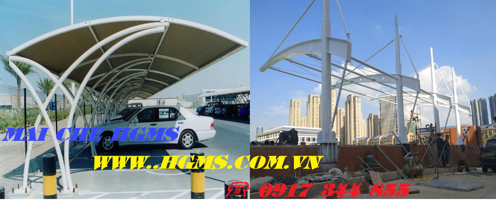 mai-che-o-to-truoc-nha